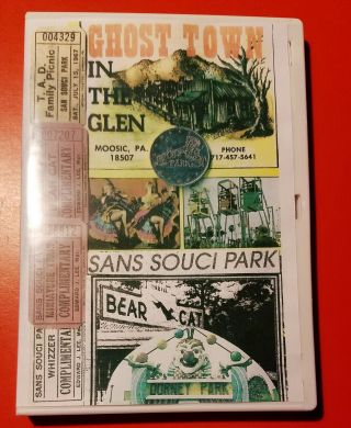 Sans Souci Rocky Glen Ghost Town Dorney Amusement Park Coin & Dvd Movie Moosic