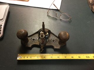 Vintage Stanley No.  71 Router Plane W/ Depth Stop And Cutter.