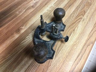 Vintage Stanley No.  71 Router Plane W/ depth stop and cutter. 3