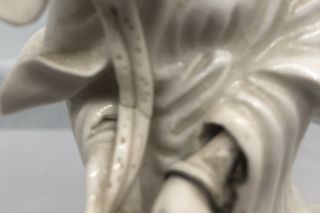 Antique Blanc de Chine Porcelain Guan Yin Statue Figurine Post 1940’s 8” 3