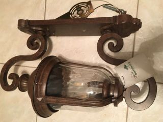 The Great Outdoors Go 8991 2 Light Outdoor Wall Sconce - Vintage Rust