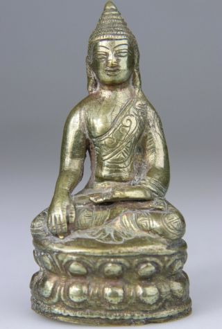 Antique Nepalese Chinese Bronze Statue Figure Buddha Kwanyin - Qing 18th 19th