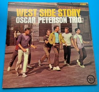 Oscar Peterson Trio ‘west Side Story’ Vinyl Lp Mono 1962 Verve V/v6 - 8454