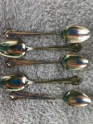 5 Vintage Sterling Silver Tea Spoons 5 "