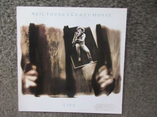Neil Young & Crazy Horse " Life " 1987 Geffen Nm/nm Promo Stamped Oop Classic Rock
