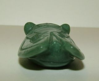 VERY LARGE,  ANTIQUE CHINESE GREEN JADE CICADA PENDANT,  33.  59 grams 3