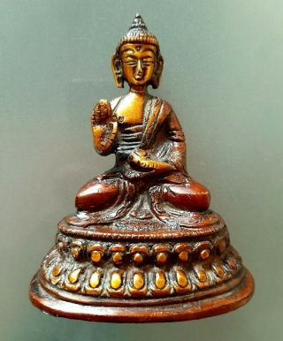 Antique Chinese / Tibetan Bronze Buddha Figure Statue