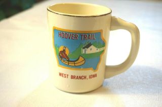 Hoover Trail West Branch Iowa Ceramic Mug Coffee Cup Bsa Boy Scouts Of America