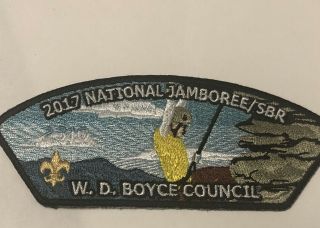Bsa Boy Scouts Shoulder Patch W.  D,  Boyce Council National Jamboree 2017 Csp Jsp