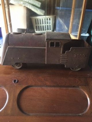 Vintage Marx 3000 Steel Toy Ride On Train Locomotive - All