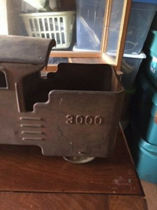 Vintage Marx 3000 Steel Toy Ride On Train Locomotive - All 3