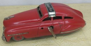 Vintage Schuco Fex Iii Wind Up Toy Car W/ Key W.  Germany