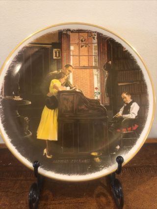 Norman Rockwell Gorham Collector Plate - “the Marriage License”