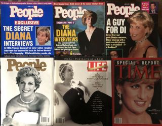 Princess Diana - 6 Magazines - People,  Life And Time - 1997