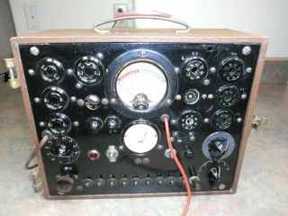 Vintage Military Electron Tube Tester Signet Usa Germany World War Ii Wwii 1 - 177