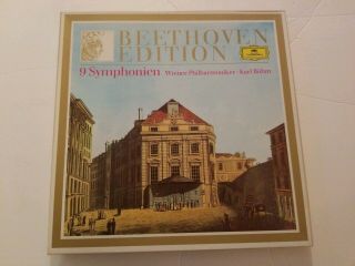 Beethoven Edition - 9 Symphonien Wiener Philharmoniker Karl Bohm 8 Lp Box Set