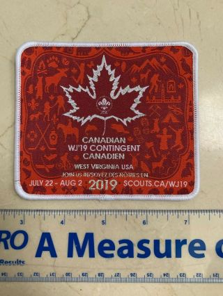 2019 24th World Scout Jamboree - Canadian Contingent Join - In Patch - Usa