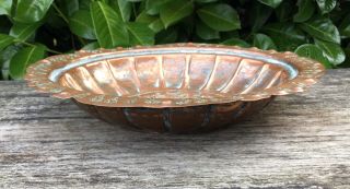 Old Vintage Antique Islamic Middle Eastern Hand Embossed Copper Bowl 1 3