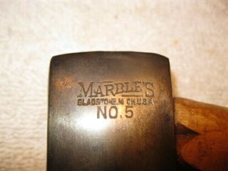 Vintage Antique Marble Arms Co.  No.  5 Axe / Safety Hatchet / Rare Pat 