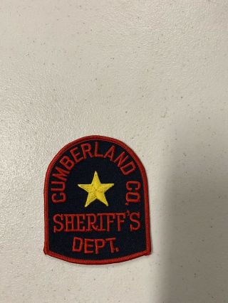 Rare Vintage Cumberland County Sheriff Tennessee Patch