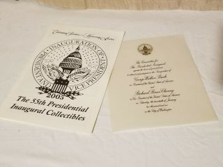 2005 Inauguration Official Inaugural Invitation President George W.  Bush Cheney