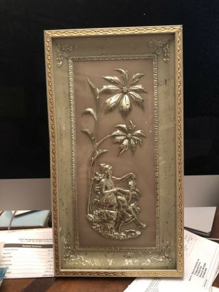 Vintage 1950’s Four Seasons By Metalcraft 3d Winter Wall Hanging 8x15