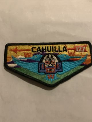 Boy Scouts Oa Cahuilla Lodge 127 Flap,  S1a,  California Inland Empire Cncl,  Ca