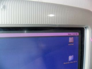 Vintage Apple iMac G3 M5521 Computer Blue.  Screen has color issues 3