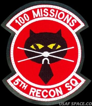 Usaf 5th Reconnaissance Sq - U - 2 - 100 Missions - Dragon Lady Dod Patch