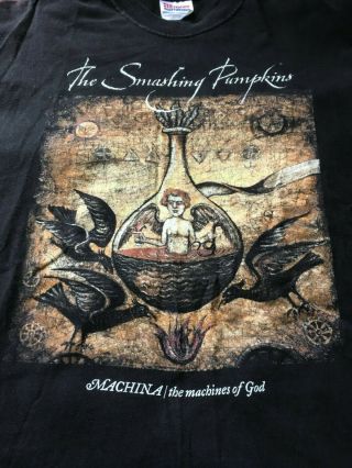 Vintage Smashing Pumpkins Machina Tour T Shirt 2000 (size L,  Very Good Cond)