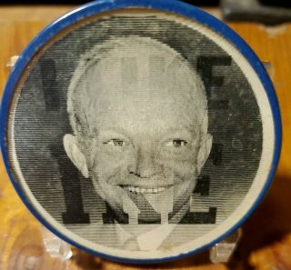 2 1/2 " I Like Ike Dwight Eisenhower Flasher Presidential Political Campaign Pin