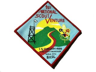 Philippines.  1st National Scout Venture,  1999.  Official Participant Badge.