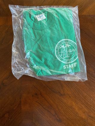 Camp Soule T - Shirt Green 1970s Pinellas Area Council Bsa 33 - 359k