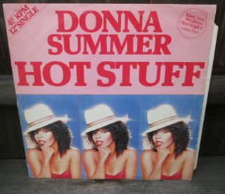 Donna Summer: Hot Stuff Red Vinyl 12 " Single 1st 1979 Uk Press Canl 151