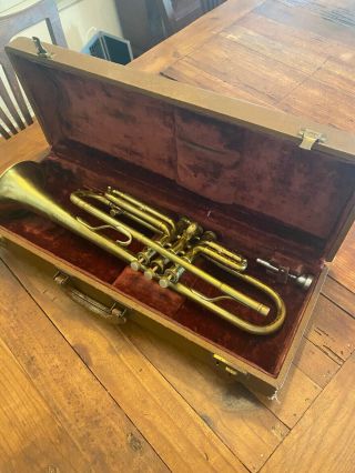 Vintage Harry Pedlar Trumpet,  With Hard Case And Benge 7c Mouthpiece.