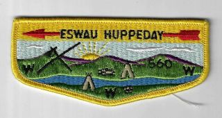 Oa 560 Eswau Huppeday Flap Yel Bdr.  Piedmont Area,  Nc [mx - 799]