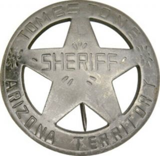 Badges Of The Old West Tombstone Arizona Terr Sheriff Mi3029 Badge Measures Appr