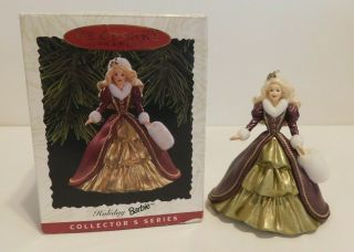 Hallmark Keepsake Ornament 1996 Holiday Barbie 4 In Series
