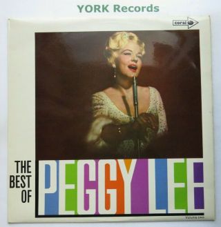 Peggy Lee - The Best Of Peggy Lee Volume 2 - Ex Con Lp Record Coral Cps 37