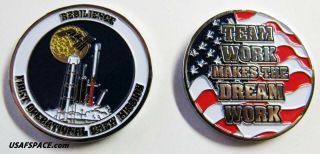 Spacex Crew - 1 Resilience Falcon - 9 - 1st Operational Crew Nasa Usaf Mission Coin