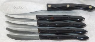 Vtg Cutco 1768 1759 Set of 4 Steak Kitchen Knife Knives Wood Knife Block 2
