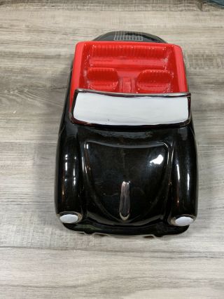 Rare Red Vintage Cookie Car Cookie Jar North American Ceramics Porsche Roadster