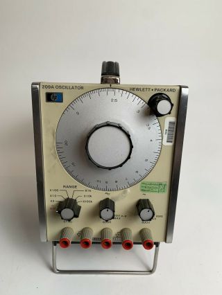 Vintage Hewlett - Packard Hp 209a Oscillator Signal Generator -