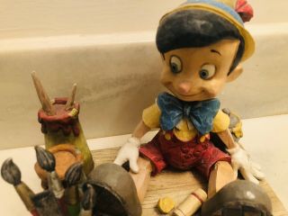 PINOCCHIO Carved From The Heart WALT DISNEY Collectible Rare Vintage Jim Shore 2