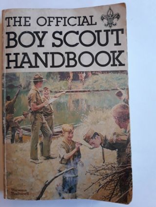 Boy Scout Handbook 1979 Ninth Edition First Printing Norman Rockwell Cover
