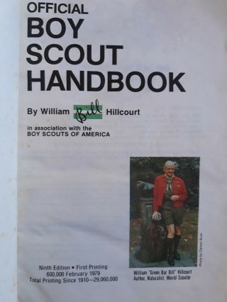 Boy Scout Handbook 1979 Ninth Edition First Printing Norman Rockwell cover 3