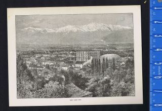 1880s View Of Tabernacle,  Salt Lake City,  Utah - 1882 Page Of History