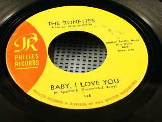 The Ronettes - Baby I Love You / Miss Joan & Mr.  Sam - Near - 1963 Usa Press