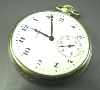 1918 VTG/ANTIQUE Elgin Pocket Watch 15J,  12s 10K GOLD FILLED CASE Very 324 2