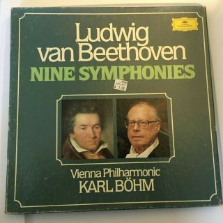 Karl Böhm Beethoven Nine Symphonies Deutsche Grammophon 8 Lp Box 1972